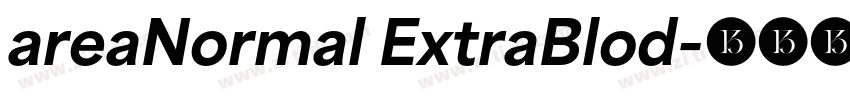 areaNormal ExtraBlod字体转换
